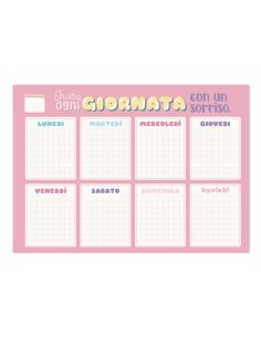 Planner Settimanale A3 Inizia Con Un Sorriso La Giornata