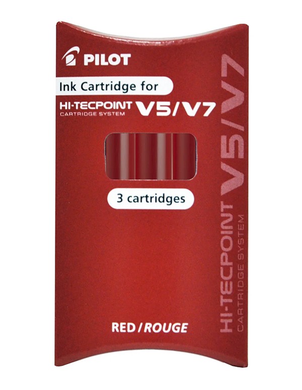 Refill Pilot Per Penna V5 V7 Rosso Confezione 3pz