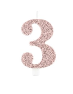 Rose Gold Glittered Candles... 2