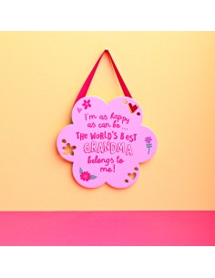 Targa Da Appendere Festa Della Nonna World's Best Grandma