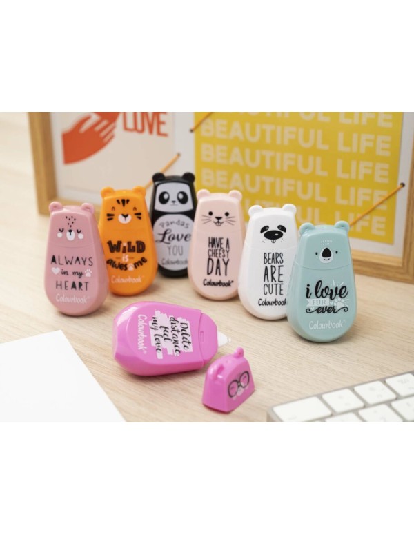 Colourbook Correttore A Nastro Kawaii 8m Assortiti