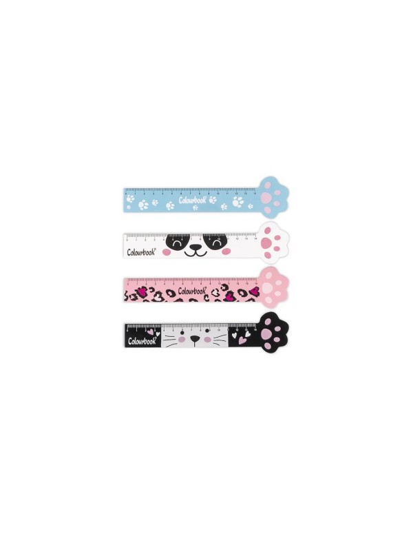 Coloubook Paw Righello 14cm Fantasie Assortite