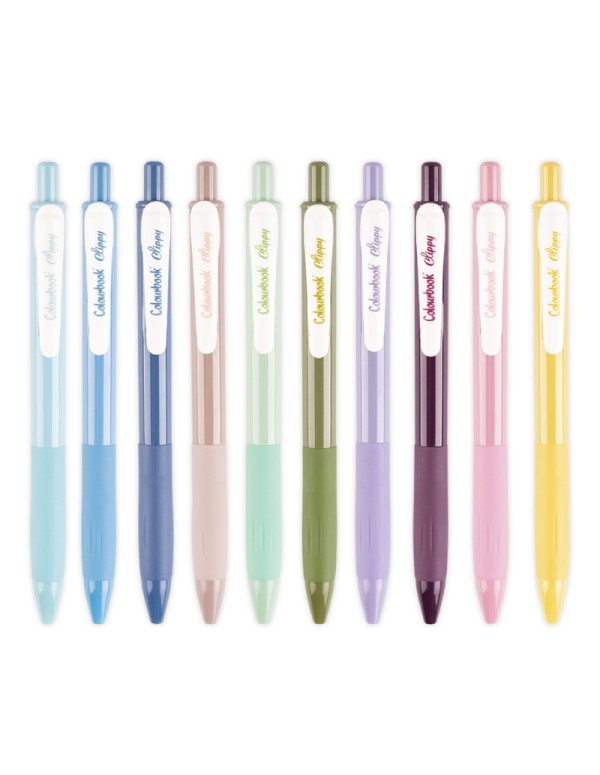Colourbook Pen Snap Clippy Assorted Patterns