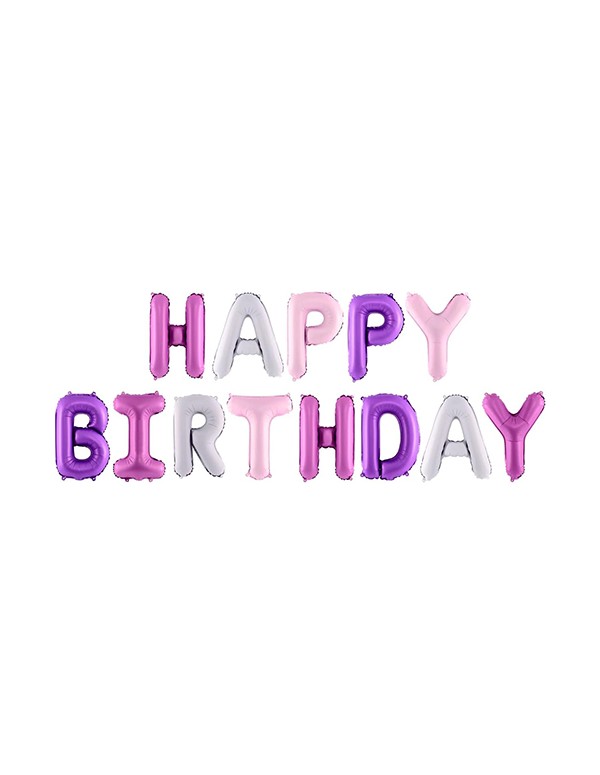 Happy Birthday Inflatable Letters Set