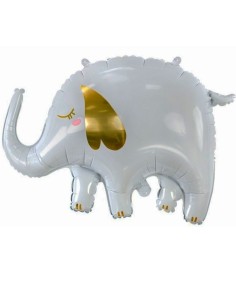 18" White And Gold Elephant...