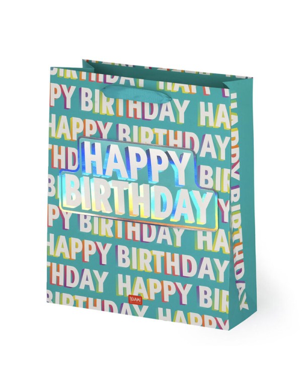 Busta Sacchetto Regalo Happy Birthday Large Legami