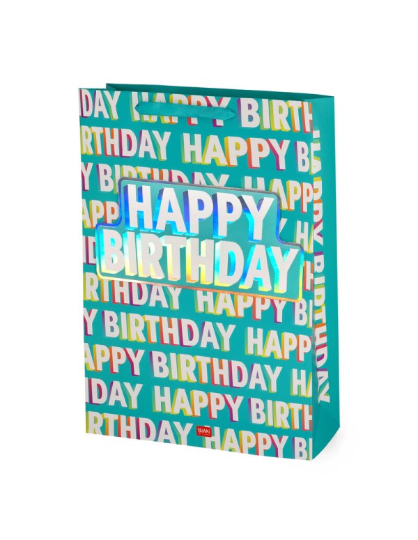 Busta Sacchetto Regalo Happy Birthday XLarge Legami
