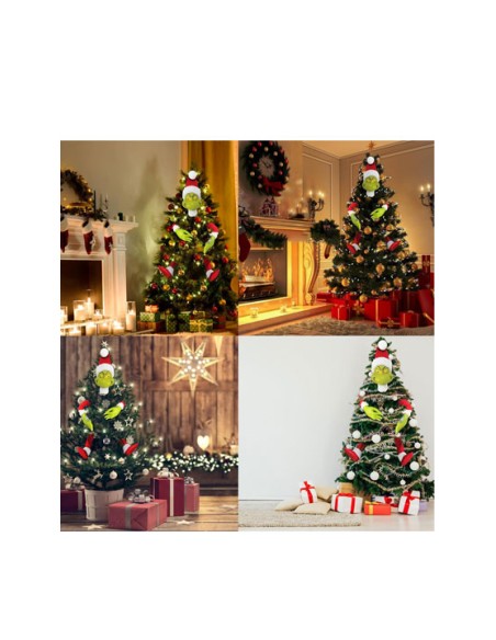 Addobbo Albero Di Natale Grinch Vestito Babbo Natale