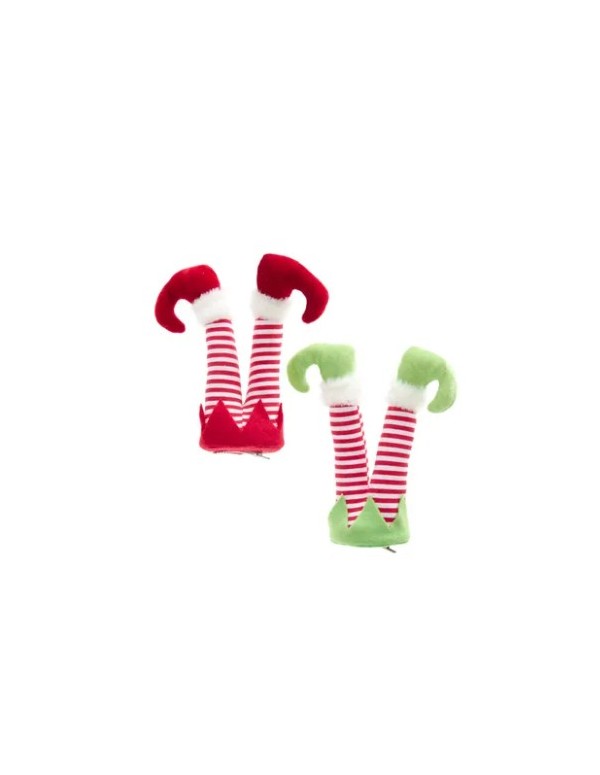 Christmas Decoration Elf Legs Red... Christmas Decoration Elf Legs Red...