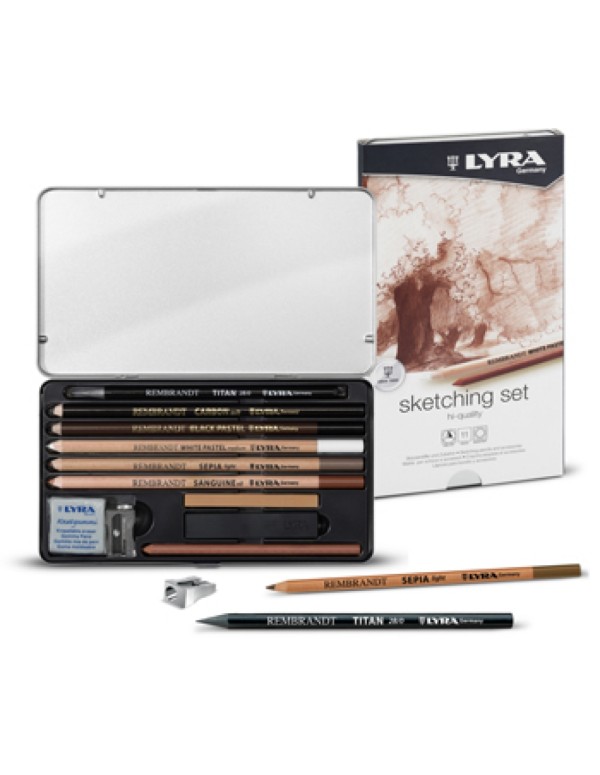 Lyra Rembrandt Sketching Set Matite E Stick 11pz.