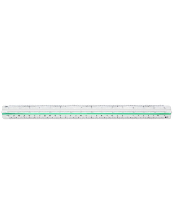 Scalimetro Per Arredamento 30cm 6 Scale 1:20,25,50,75,100,125
