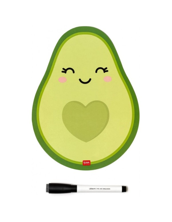 Magnetic Board Avocado With Balck Marker Legami