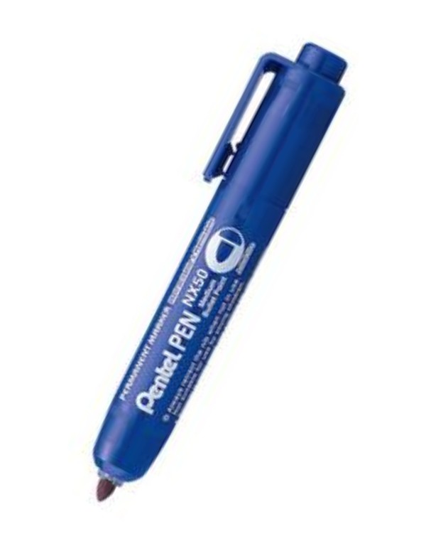 Pennarello A Scatto Pentel Marker Blu