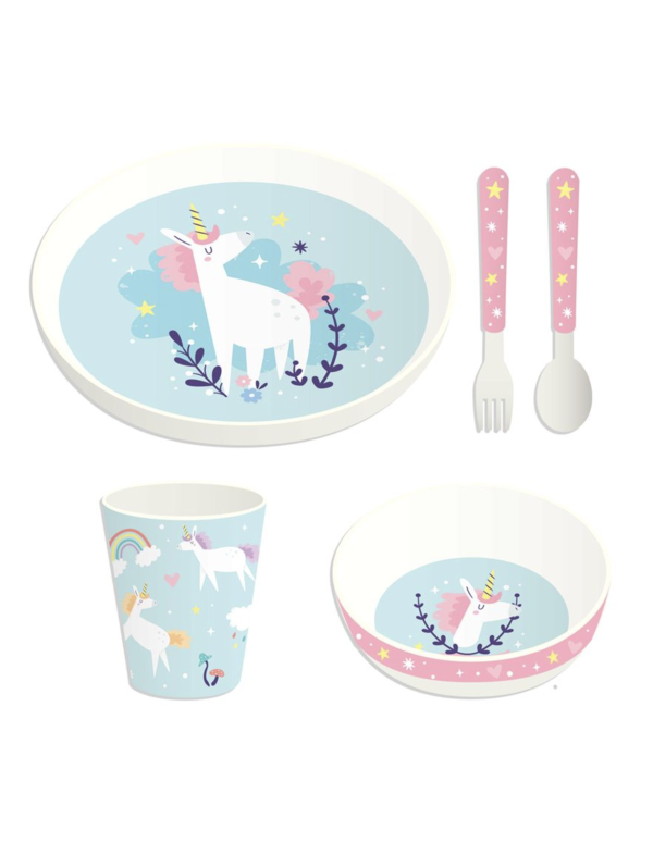 Unicorn Snack Set With Plates,... Unicorn Snack Set With Plates,...