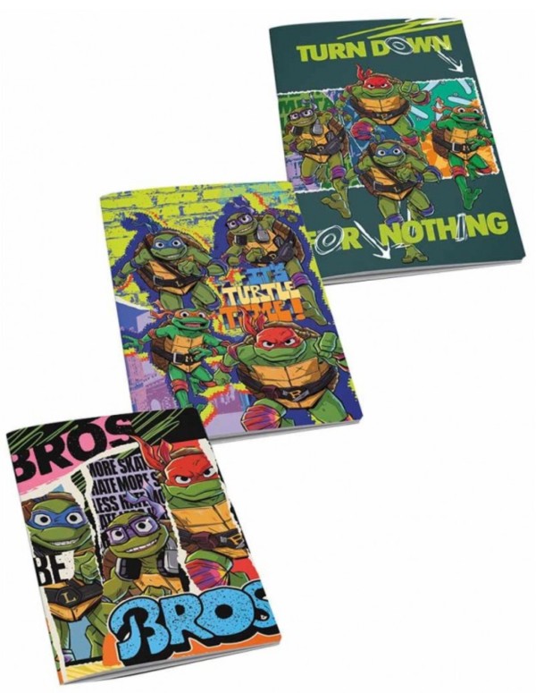 Pencil Case Full 3 Zip Ninja Turtles