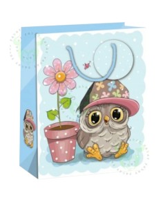 Gift Shopper Owls With Glitter