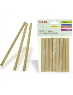 Tondini in Legno 4x100mm 50pz.