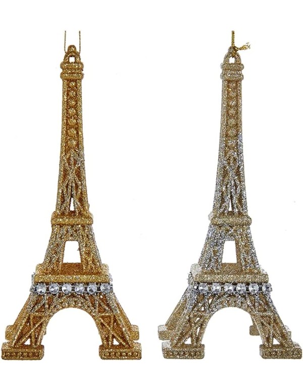 Addobbo Albero Di Natale Della Tour Eiffel 12cm