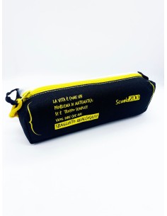 Astuccio Portapenne Scuola Zoo Nero E Giallo
