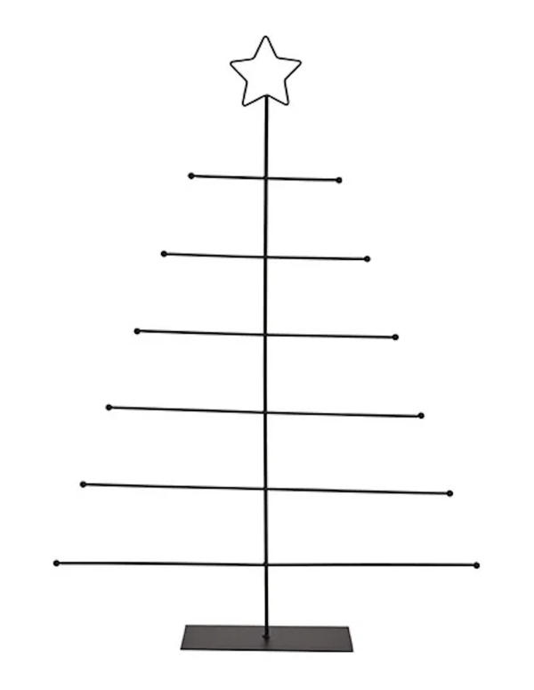 Stand Albero Di Natale In Netallo Nero 70 cm
