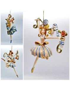 Addobbo Albero Natale Donna Con Gonna E Caramelle