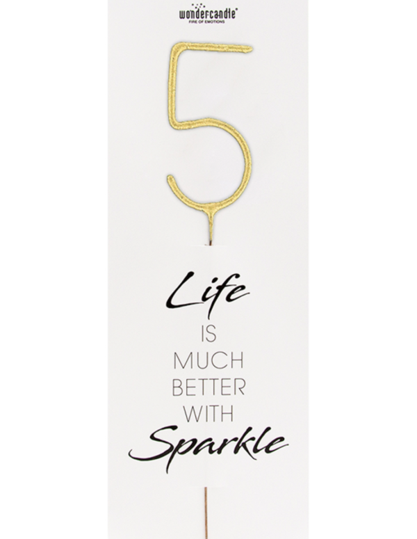 Candeline Giganti Numeri Compleanno Scintille Oro