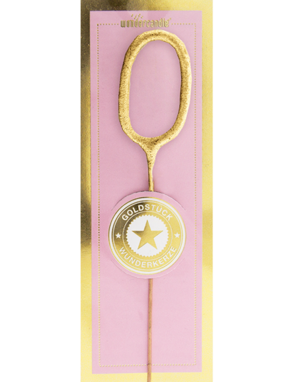 Mini Candeline Numeri Compleanno Scintille Oro
