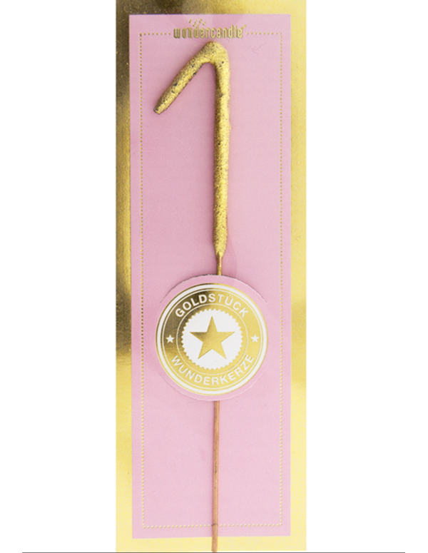 Mini Candeline Numeri Compleanno Scintille Oro