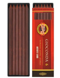 Set of 6 Brown Drawing Lead...