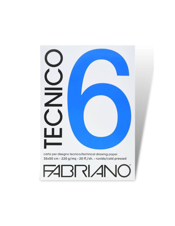 Fabriano Blocco Disegno 6 Tecnico Ruvido 29,7x42cm