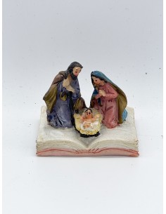 Addobbo Di Natale Natività Su Libro 5CM