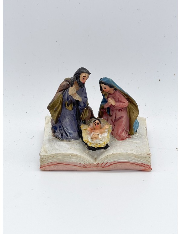 Addobbo Di Natale Natività Su Libro 5CM