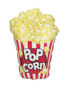 Metalfoil Popcorn Shaped Balloon 38" 97c