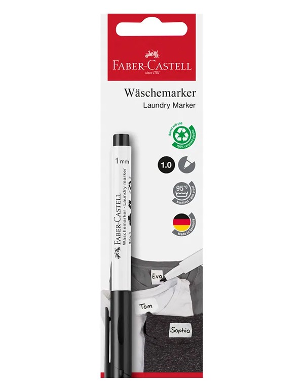 Pennarello Per Tessuti Nero Faber Castell