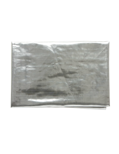 Tovaglia Natalizia In Lurex Argento 150x300cm