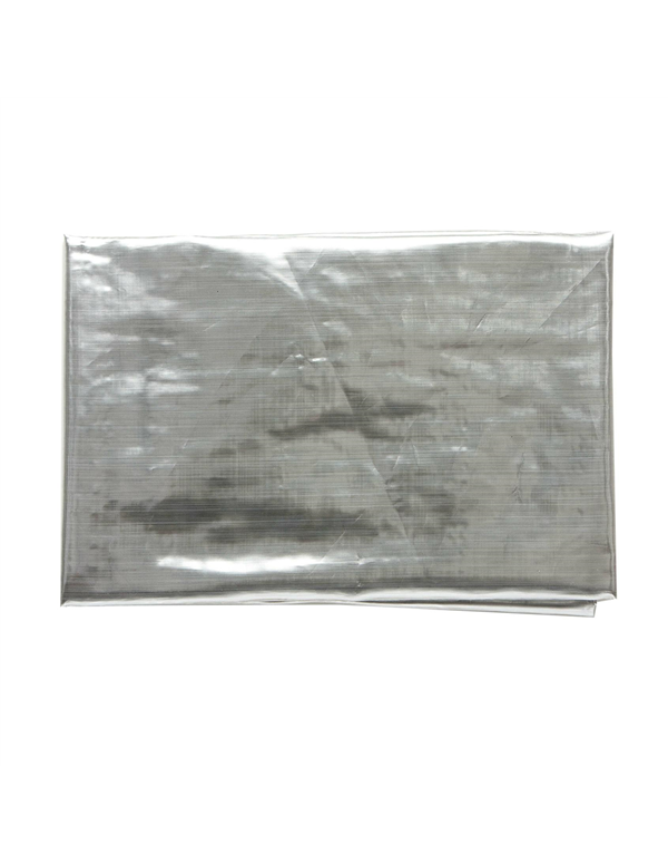Tovaglia Natalizia In Lurex Argento 150x300cm