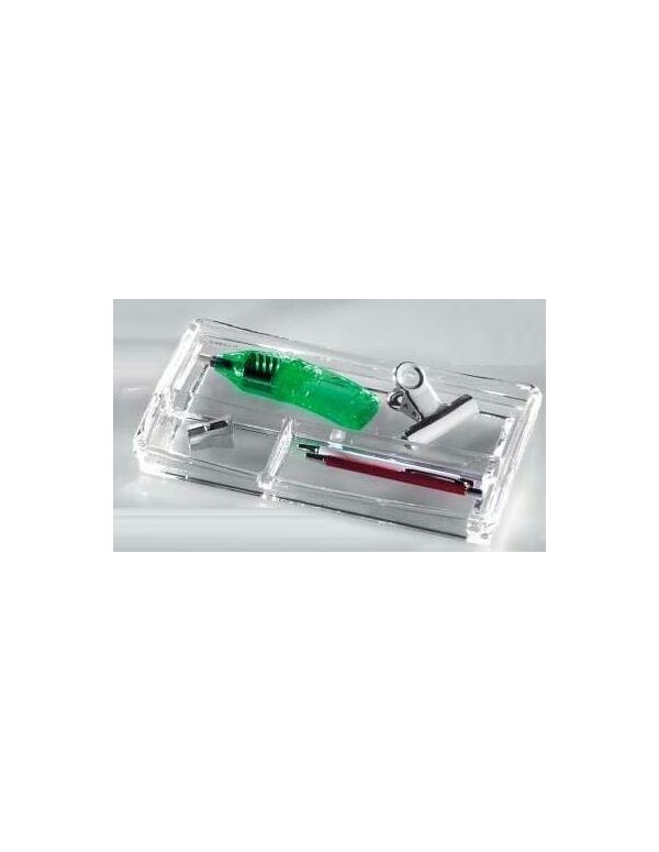 Acrylic Plate Penholder 3 Compartments