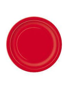 Piatti Di Carta Piani Rossi...