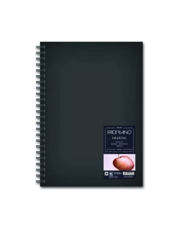 Spiral Design Block Album 21X29,7cm 160g 60 Sheets Fabriano Natural Grain