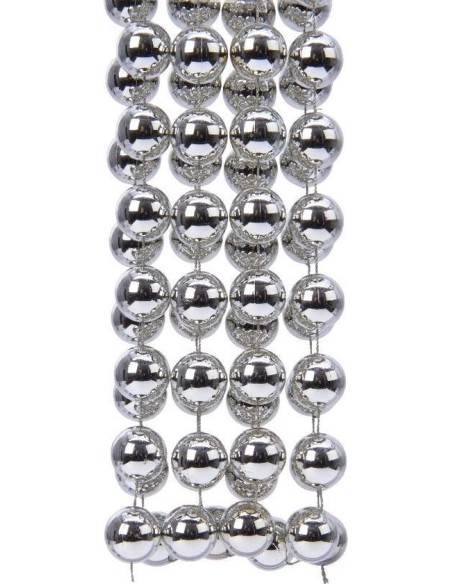 Christmas Decoration Garland Necklace Balls Silver