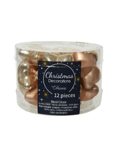 Christmas Decoration Glass Butterscotch Stars 12pcs