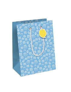 Light Blue Birthday Gift Bag