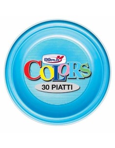 Plastic Light Blue Plates...