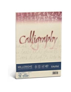 Fogli Pergamena Favini Calligraphy 21x29cm 90g 50 Fogli Bianco
