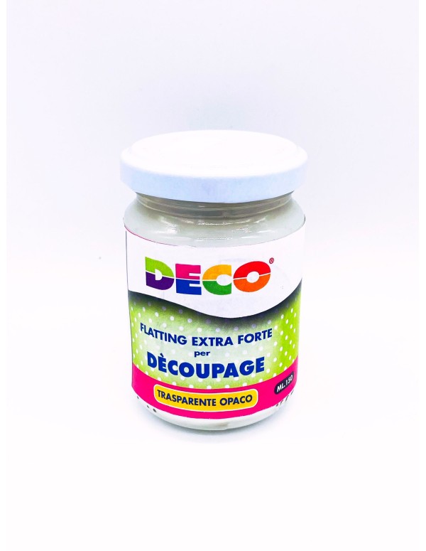 Flatting Extra Forte Trasparente Opaco per Decoupage 150ml
