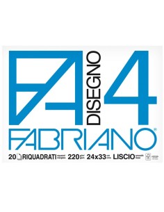 Fabriano Drawing Album F4 24x33cm Squared Smooth 220g 20 Sheets