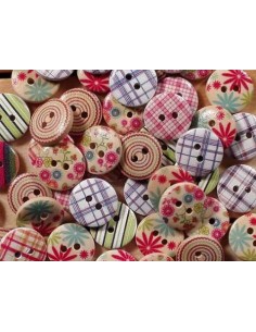 Decorative Wooden Buttons -...