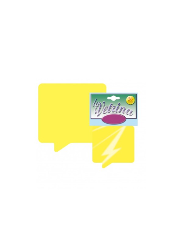 Etichette Cartellini Fluo Segnaprezzi 8x8,5cm 36pz
