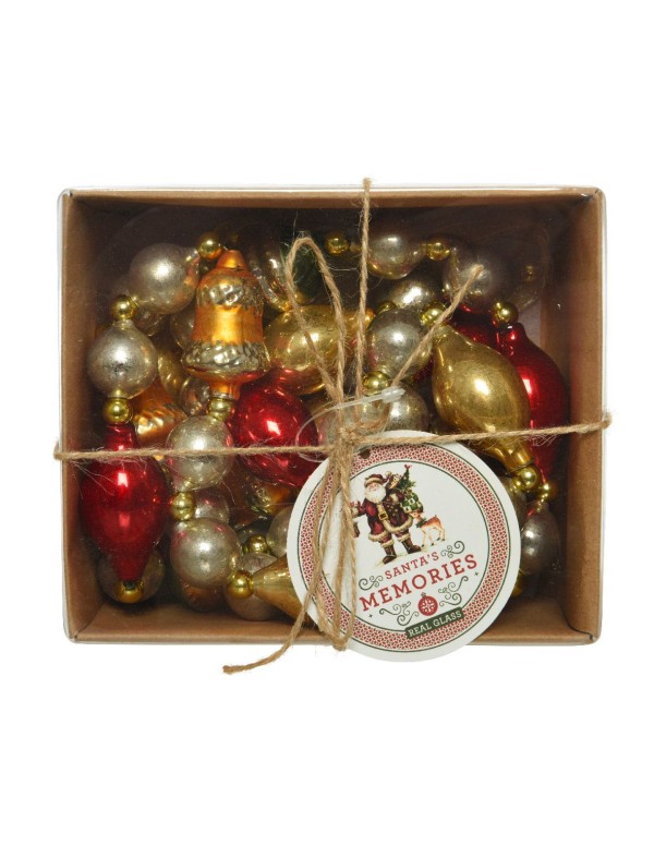 Addobbo Natale Collana Vetro Antico