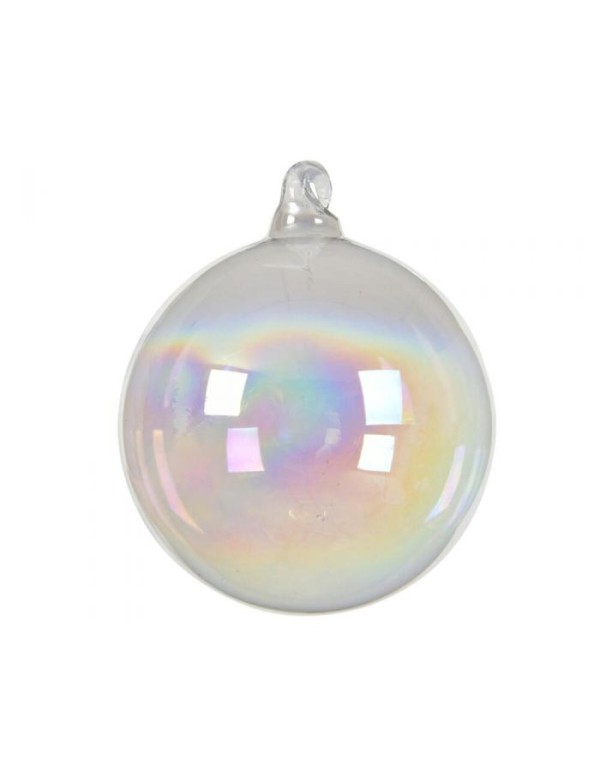 Pallina Albero Di Natale In Vetro Lucido 8cm